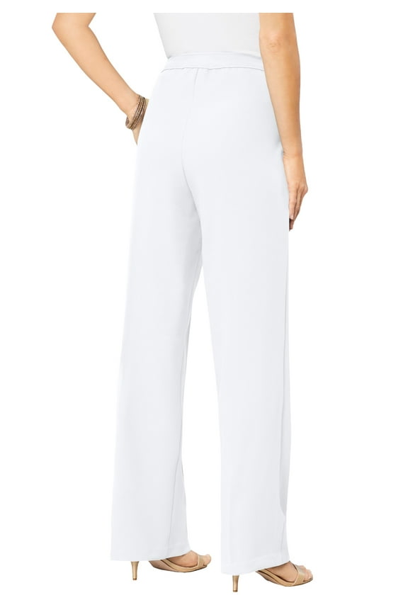 Women's Plus Size Petite Plus Size Wide Leg Bend Over Pant