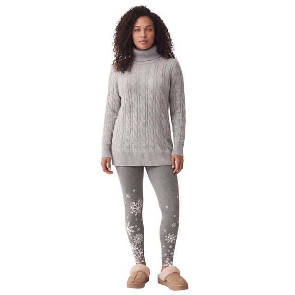 Roaman's Women's Plus Size Placement Print Legging