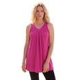 thumbnail image 1 of Roaman's Women's Plus Size Ultimate Pleated Tunic Tank, 1 of 5