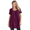 thumbnail image 1 of Roaman's Women's Plus Size Ultimate Pleatneck Tunic, 1 of 5