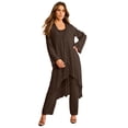thumbnail image 1 of Roaman's Women's Plus Size Beaded Georgette Scoop Neck 3-Piece Pant Set, 1 of 6