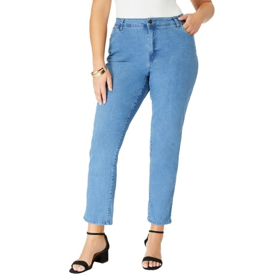 Roaman's Women's Plus Size Classic Stretch Boyfriend Jean