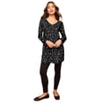 thumbnail image 1 of Roaman's Women's Plus Size Cotton Ultimate Long Sleeve V-Neck Tunic, 1 of 6