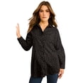 thumbnail image 1 of Roaman's Women's Plus Size Kate Long Sleeve Easy Cotton-Blend Button-Front Shirt, 1 of 5