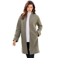 thumbnail image 1 of Roaman's Women's Plus Size Petite Plus Size Fleece Driving Coat, 1 of 5