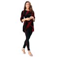 thumbnail image 1 of Roaman's Women's Plus Size Printed Side Stripe Legging Set, 1 of 2