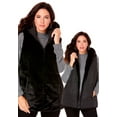 thumbnail image 1 of Roaman's Women's Plus Size 2-In-1 Puffer And Faux Fur Vest, 1 of 6