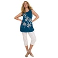 thumbnail image 1 of Roaman's Women's Plus Size Crewneck Sequin Tank, 1 of 2