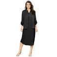 thumbnail image 1 of Roaman's Women's Plus Size Roll Tab Jacket Dress, 1 of 5