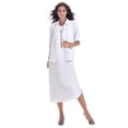 thumbnail image 1 of Roaman's Women's Plus Size Roll Tab Jacket Dress, 1 of 4