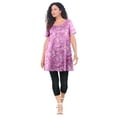 thumbnail image 1 of Roaman's Women's Plus Size Cotton Ultimate Scoopneck Swing Tunic, 1 of 6
