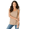 thumbnail image 1 of Roaman's Women's Plus Size Cotton Scoopneck Tank Top, 1 of 6