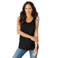 thumbnail image 1 of Roaman's Women's Plus Size Cotton Scoopneck Tank Top, 1 of 6