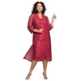 thumbnail image 1 of Roaman's Women's Plus Size Sequin Lace Jacket Dress, 1 of 5