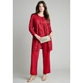 thumbnail image 1 of Roaman's Women's Plus Size Plus-Size 3 Piece Allover Sequin Lace Jacket And Tank Pant Set, 1 of 1