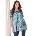 thumbnail image 1 of Roaman's Women's Plus Size Sequin Swing Tee, 1 of 3