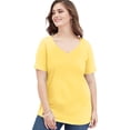 thumbnail image 1 of Roaman's Women's Plus Size Ultimate Short Sleeve Sweetheart Tee, 1 of 2
