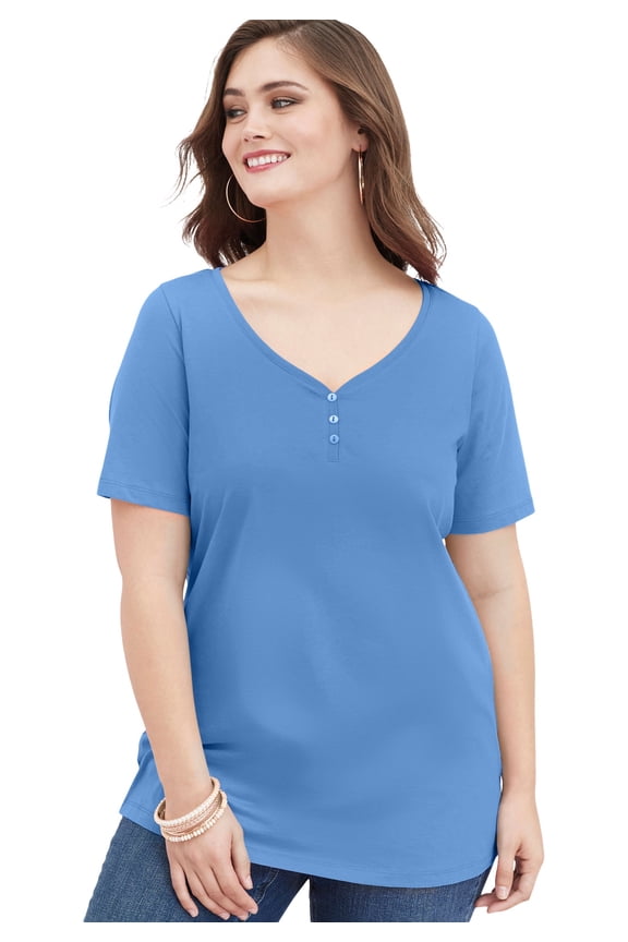Women's Plus Size Ultimate Short Sleeve Sweetheart Tee