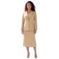 thumbnail image 1 of Roaman's Women's Plus Size Side Button Suit Jacket Dress, 1 of 5