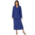 thumbnail image 1 of Roaman's Women's Plus Size Side Button Suit Jacket Dress, 1 of 5