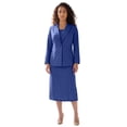 thumbnail image 1 of Roaman's Women's Plus Size Side Button Suit Jacket Dress, 1 of 5