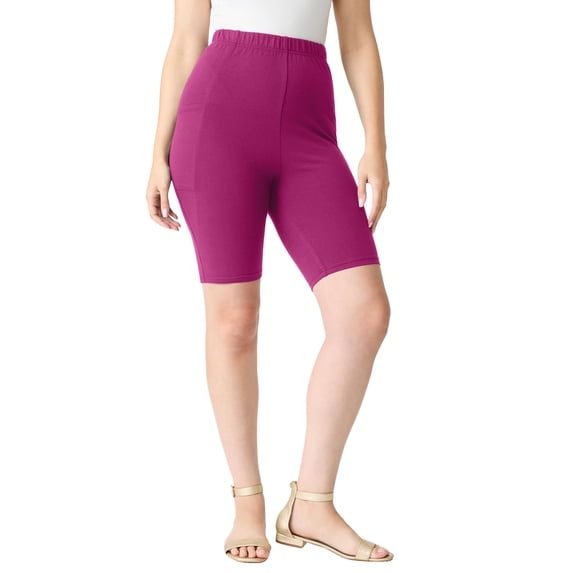 Roaman's Women's Plus Size Side-Pocket Bike Short