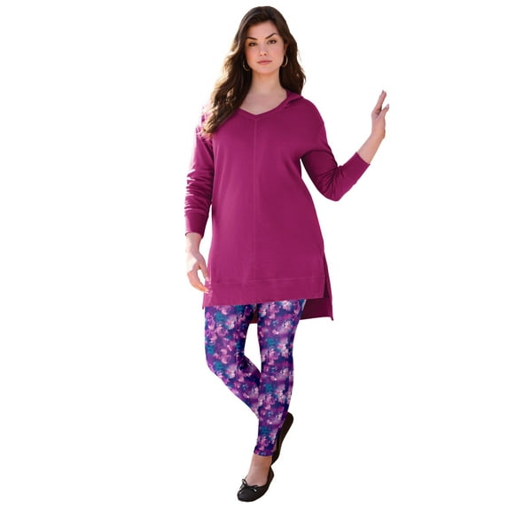 Roaman's Women's Plus Size Side Pocket Essential Legging