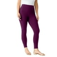 thumbnail image 1 of Roaman's Women's Plus Size Side Pocket Essential Legging, 1 of 5