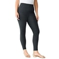 thumbnail image 1 of Roaman's Women's Plus Size Side Pocket Essential Legging, 1 of 6