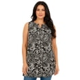 thumbnail image 1 of Roaman's Women's Plus Size Sleeveless Angelina Tunic, 1 of 5