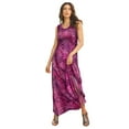 thumbnail image 1 of Roaman's Women's Plus Size Petite Hand-Crinkled Sleeveless Dress, 1 of 5