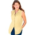 thumbnail image 1 of Roaman's Women's Plus Size Sleeveless Kate Big Shirt, 1 of 6