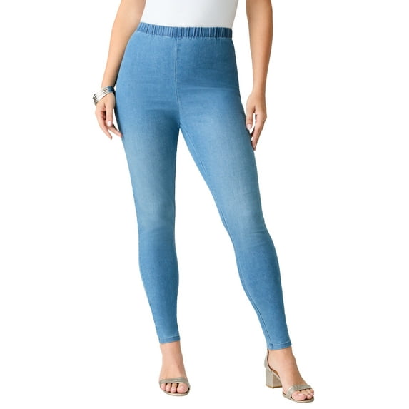 Roaman's Women's Plus Size Comfort Stretch Slim Leg Jean