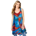 thumbnail image 1 of Roaman's Women's Plus Size Smocked Racerback Tunic, 1 of 5