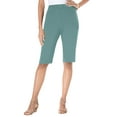 thumbnail image 1 of Roaman's Women's Plus Size Soft Knit Pull-On Bermuda Short, 1 of 5