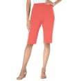 thumbnail image 1 of Roaman's Women's Plus Size Soft Knit Pull-On Bermuda Short, 1 of 5