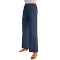 thumbnail image 1 of Roaman's Women's Plus Size Soft Knit Cargo Pants, 1 of 1
