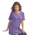 thumbnail image 1 of Roaman's Women's Plus Size Soft Knit Print Tunic With Notch Neckline, 1 of 2