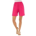 thumbnail image 1 of Roaman's Women's Plus Size Soft Knit Pull-On Short, 1 of 4