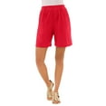 thumbnail image 1 of Roaman's Women's Plus Size Petite Plus Size Soft Knit Pull-On Short, 1 of 4