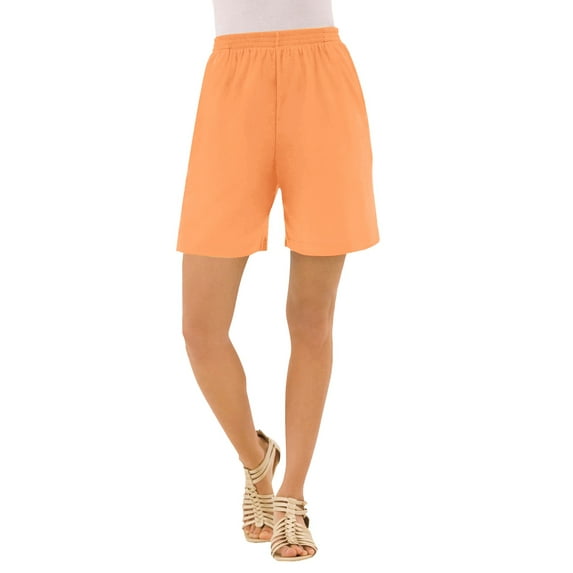 Roaman's Women's Plus Size Soft Knit Pull-On Short