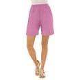 thumbnail image 1 of Roaman's Women's Plus Size Soft Knit Pull-On Short, 1 of 4