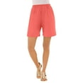 thumbnail image 1 of Roaman's Women's Plus Size Petite Plus Size Soft Knit Pull-On Short, 1 of 4