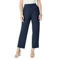 thumbnail image 1 of Roaman's Women's Plus Size Soft Knit Straight-Leg Capri Pant, 1 of 3