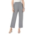 thumbnail image 1 of Roaman's Women's Plus Size Soft Knit Straight-Leg Capri Pant, 1 of 1