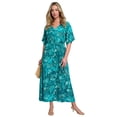 thumbnail image 1 of Roaman's Women's Plus Size Stretch Knit Dolman Sleeve Maxi Dress, 1 of 3