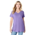 thumbnail image 1 of Roaman's Women's Plus Size Ultimate Short Sleeve Swing Tee, 1 of 6