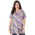 thumbnail image 1 of Roaman's Women's Plus Size Ultimate Swing Tee With Keyhole Back, 1 of 5