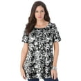 thumbnail image 1 of Roaman's Women's Plus Size Swing Ultimate Tee With Keyhole Back, 1 of 5