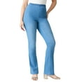thumbnail image 1 of Roaman's Women's Plus Size Tall Plus Size Comfort Stretch Bootcut Jean, 1 of 6